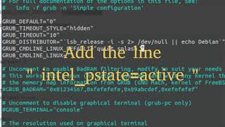 Enable/ Activate Intel PState Driver in Linux Kernel 5.8 or newer.