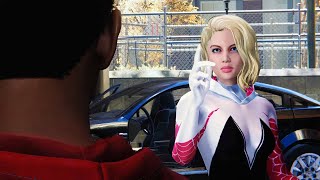 Miles Unmasks Spider Gwen Stacy In Marvel's Spider Man Mod Scenes