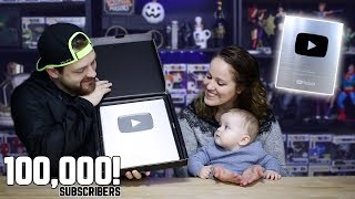 Opening Our Youtube Silver Play Button! | 100,000 Subscribers