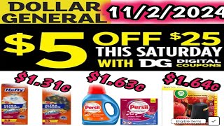 11/2/2024 🔥Dollar General Couponing this Week #5off25 #dollargeneral #extremecouponing