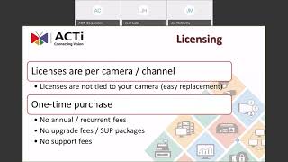 Webinar: ACTi NVR 3 Overview 20200326