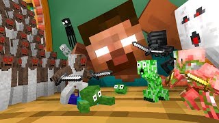 Monster School : TINY GRANNY APOCALYPSE - Minecraft Animation