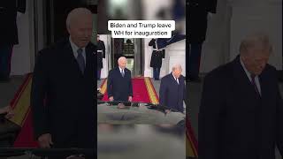 Biden and Trump leave WH for inauguration