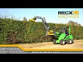 Becx Machines MA270  power arm with HS75HR hedge trimmer on Avant 635