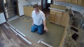 Tommy Retro   Installing Congoleum Care Free Plank System Vinyl Flooring