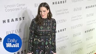 Liv Tyler is pretty in patterned dress at Valentino party - Daily Mail