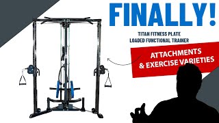 Titan Fitness Plate Loadable Functional Trainer Attachments & Exercises