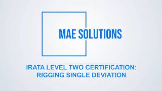 IRATA Level 2 - Single Deviation Rigging