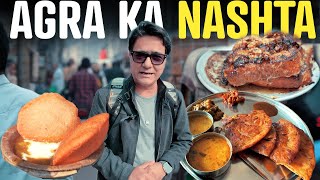 Agra Ka Famous Breakfast| Deviram Ki Kachori | Agra Sattar Ka Nashta Mantola | Baburam Paratha Agra