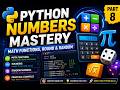 Python Numbers Mastery | Math Functions, Round & Random part-8.Creator :[@DataWithBaraa]#python