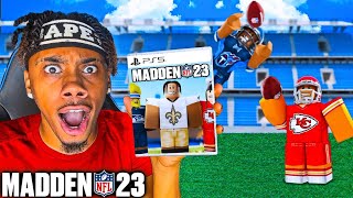 Playing Roblox Madden 23! Roblox Football Is CRAZY..