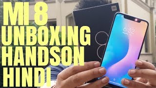 MI 8 Handson Unboxing Review in Hindi ! India