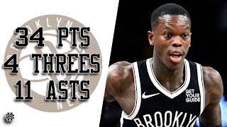 Dennis Schroder 34 pts 4 threes 11 asts vs Bucks 24/25 season