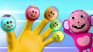 HooplaKidz Brasil | Canção da família Balloon Finger + mais músicas infantis para crianças