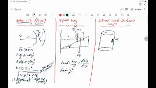 Yatay viraj , egimli  viraj ve silindirde Çembersel Hareket