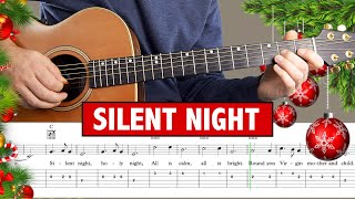 Silent Night - Easy Guitar Tutorial // MELODY + TAB (Stille Nacht, Heilige Nacht)