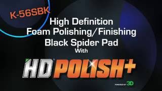 K-56SBK Spider-Cut Black Polishing/Finishing Pad with HD POLISH