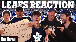 LEAFS FANS REACT TO GAME 1 VICTORY | TOR 5 - 0 TBL - ROUND 1