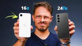 QUE VERGONHA APPLE! iPhone 16e vs Galaxy S24 FE - Qual melhor celular para 2025?