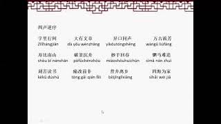 徐老师的中文课堂：汉语拼音10_ 四声练习Mandarin Chinese Phonetics Training Skills#Guzheng- cithare