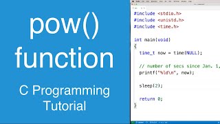 pow() function | C Programming Tutorial