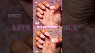 Classic Pink Short Square French Tip Nails | BTArtBox Nails 💅🏾✨