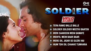 Soldier Full Album Song | Bobby Deol | Preity Zinta | Soldier (1998) | Video Jukebox All Movie Songs