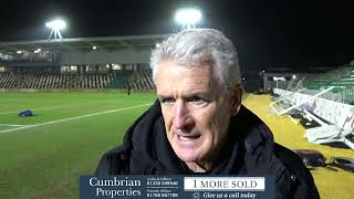 Mark Hughes speaks following tonight's defeat.