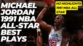 Michael Jordan 1991 NBA All Star Game Best Plays Highlights