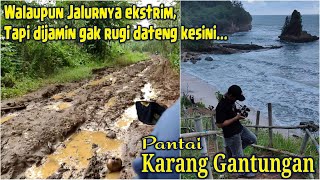 Ulasan lengkap jalur menuju pantai Karang Gantungan, Sukabumi