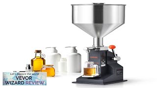 VEVOR Manual Paste Liquid Filling Machine 5-50ml Bottle Filler Adjustable Bottle Filling Review