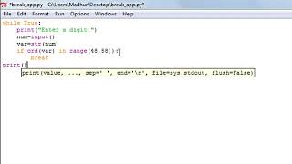 Python Programming Tutorial 19 Application of Break Statement