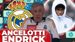 ANCELOTTI responde sobre los MINUTOS de ENDRICK y no GUSTARÁ