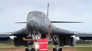 The Bomb Squadron's B-1B Lancers conduct Bomber Task Force training missions.