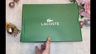 Lacoste Mens L004 Leather Color-Pop Sneakers