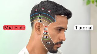 PERFECT FADE Technique : MID LOW FADE 🔥[ Step by Step ]