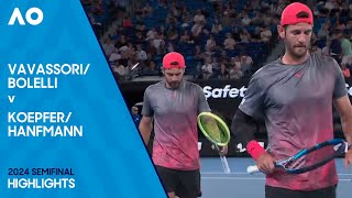 Bolelli/Vavassori v Hanfmann/Koepfer Highlights | Australian Open 2024 Semifinal