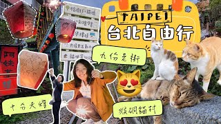 台北自由行 九份+ 猴硐+十分🏮😽🎆 | Taipei Travel Vlog👍 Jiufen \u0026 Houtong \u0026 Shifen 🔮彈珠機 🐈貓村🎐放天燈 [with Eng Sub]