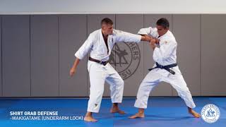 Shirt Grab Defense | WAKIGATAME (Underarm elbow lock)