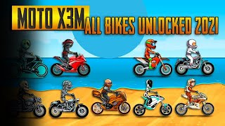 MOTO X3M - Gameplay Walkthrough iOS / Android - All Bikes Unlocked and Driven 2021