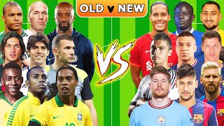 Old Football VS New Football #1 (Pele, Ronaldinho, Robinho, Messi, Ronaldo, Neymar, Mbappe)