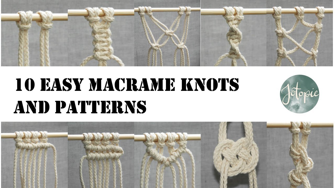 Basic Macrame Knots Tutorial Do It Yourself
