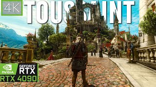 Walking Around Beautiful Toussaint City I The Witcher 3 4K Ultra Graphics Path Tracing RTX 4090