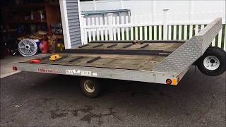 How to replace the plywood on your snowmobile trailer