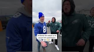 Giants fan had to be escorted in Philly 🤣😳 #shorts