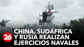 Rusia y China comenzaron ejercicios militares en aguas del Índico