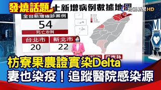 枋寮果農證實染Delta 妻也染疫！ 追蹤醫院感染源【發燒話題】-20210629