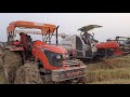 Kubota MU5501 4WD working with Kubota 68 DG | In Mud