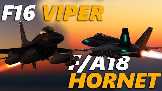 DCS: F/A18 Hornet & F16 Viper Attack PGM sites in Lebanon | Digital Combat Simulator | 4K