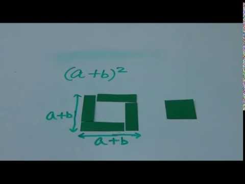 Visual Algebra: (a+b)2 - (a - B)2 = 4ab - YouTube